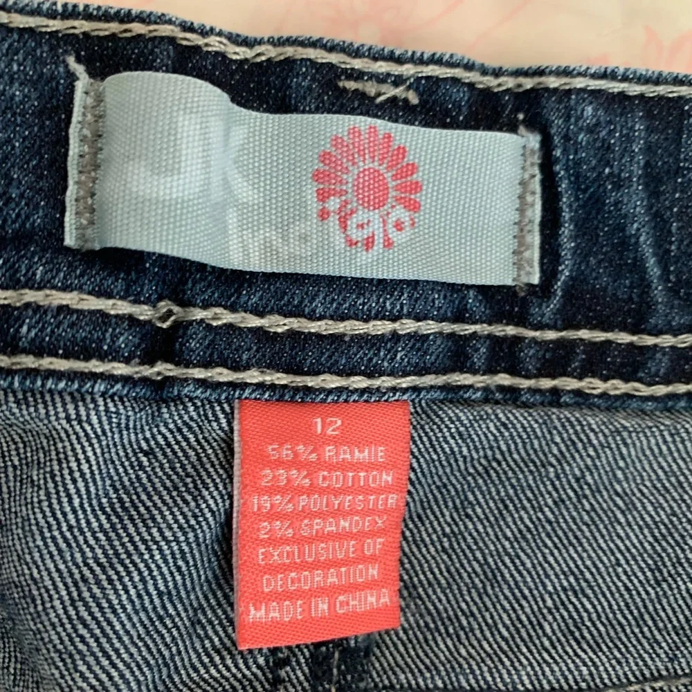 JK Indigo Girls Size 12 Skinny Jeans Dark Wash Adjustable Waist